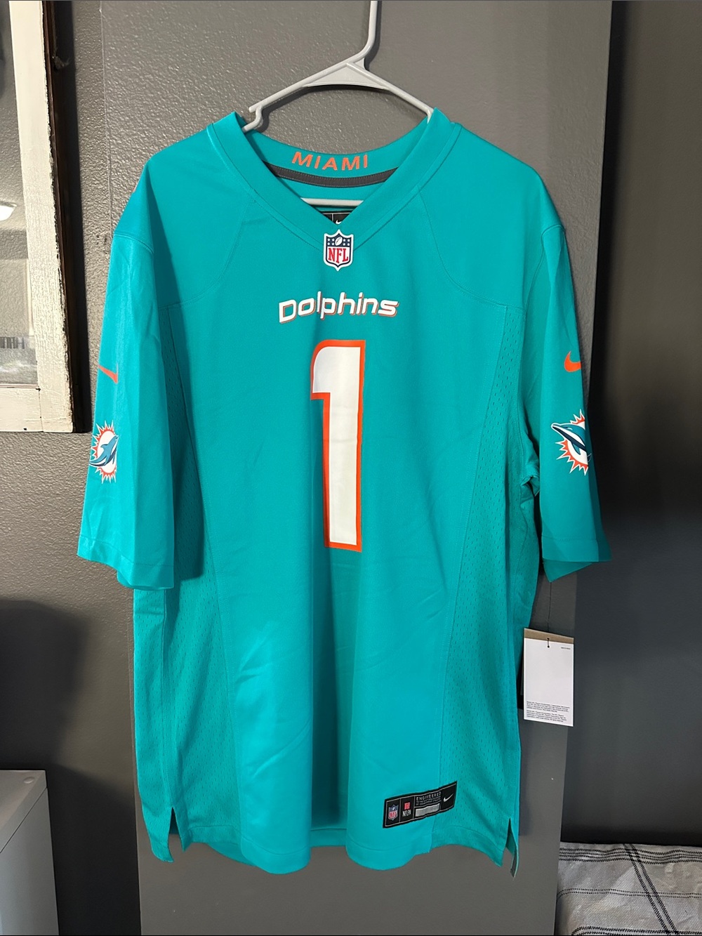 New Nike Men’s Miami Dolphins NFL Tua Jersey size Large